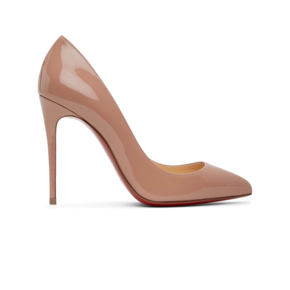 NWOB Christian Louboutin Pigalle Follies Pointed Toe Nude Pump Sz 39.5 - Picture 14 of 16